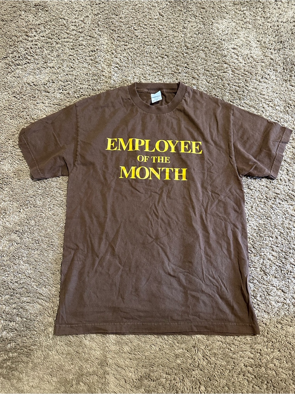 Vintage Employee of the Month “triple brown” shirt 00s size large